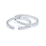 Lab-Grown Diamond Earrings in 18K White Gold