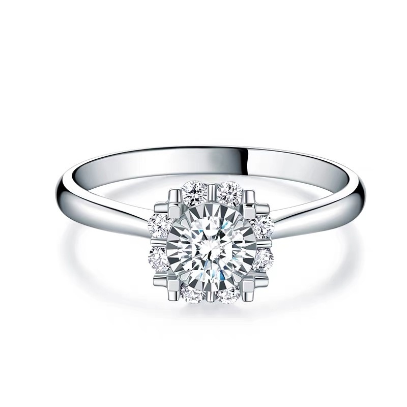 Celestial Diamond Ring in 18K White Gold